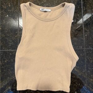 Zara Ribbed Crop Tank